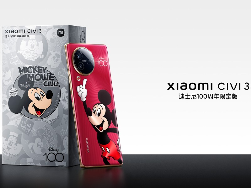 Xiaomi released a Disney-themed Civi 3 to celebrate Disney’s 100th Anniversary.