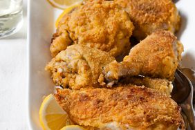 Oven-Fried Chicken with a Polenta Crust