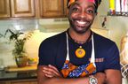 Alexander Hardy, shown in the kitchen of his new apartment