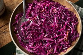 Braised Red Cabbage with Apples and Bacon