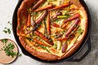 Carrot and Spring Onion Toad in the Hole