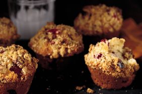 Cranberry Muffins with Walnut Crumb Topping