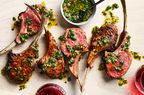 Double Cut Lamp Chops with Garlic Caper Rub