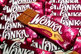 A selection of Nestle Wonka chocolate bars