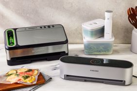 Vacuum sealers displayed on marble countertop