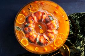 Fizzy Clementine and Mezcal Punch