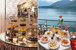 Breakfast buffet at Grand Hotel Tremezzo