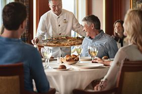 A dish being served on a Princess Cruise ship