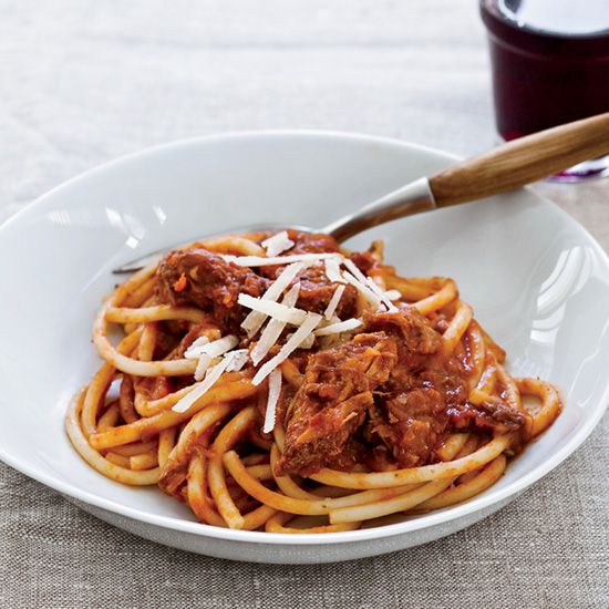 Slow Cooker Sunday Sauce for Spaghetti