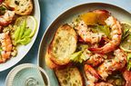 Limoncello and Whiskey Shrimp