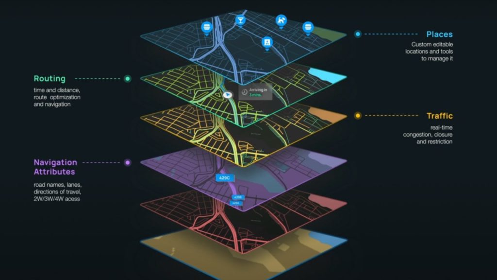 An illustration of various map layers.