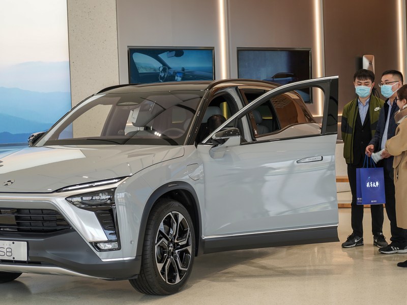 EV Nio electric vehicles Tesla Xpeng Hefei