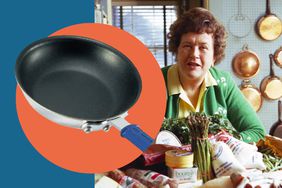 Vollrath 10-Inch Non-Stick Fry Pan; Julia Child in her kitchen