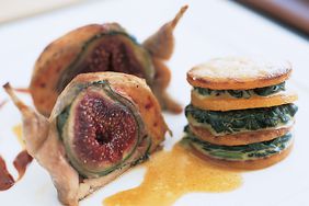 Quail Stuffed with Fresh Figs and Prosciutto