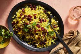 Saffron Rice Pilaf with Cherries and Pistachios