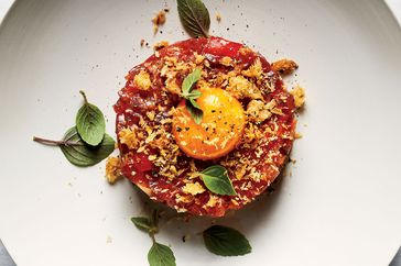 Tuna Tartare with Cacciatore Vinaigrette